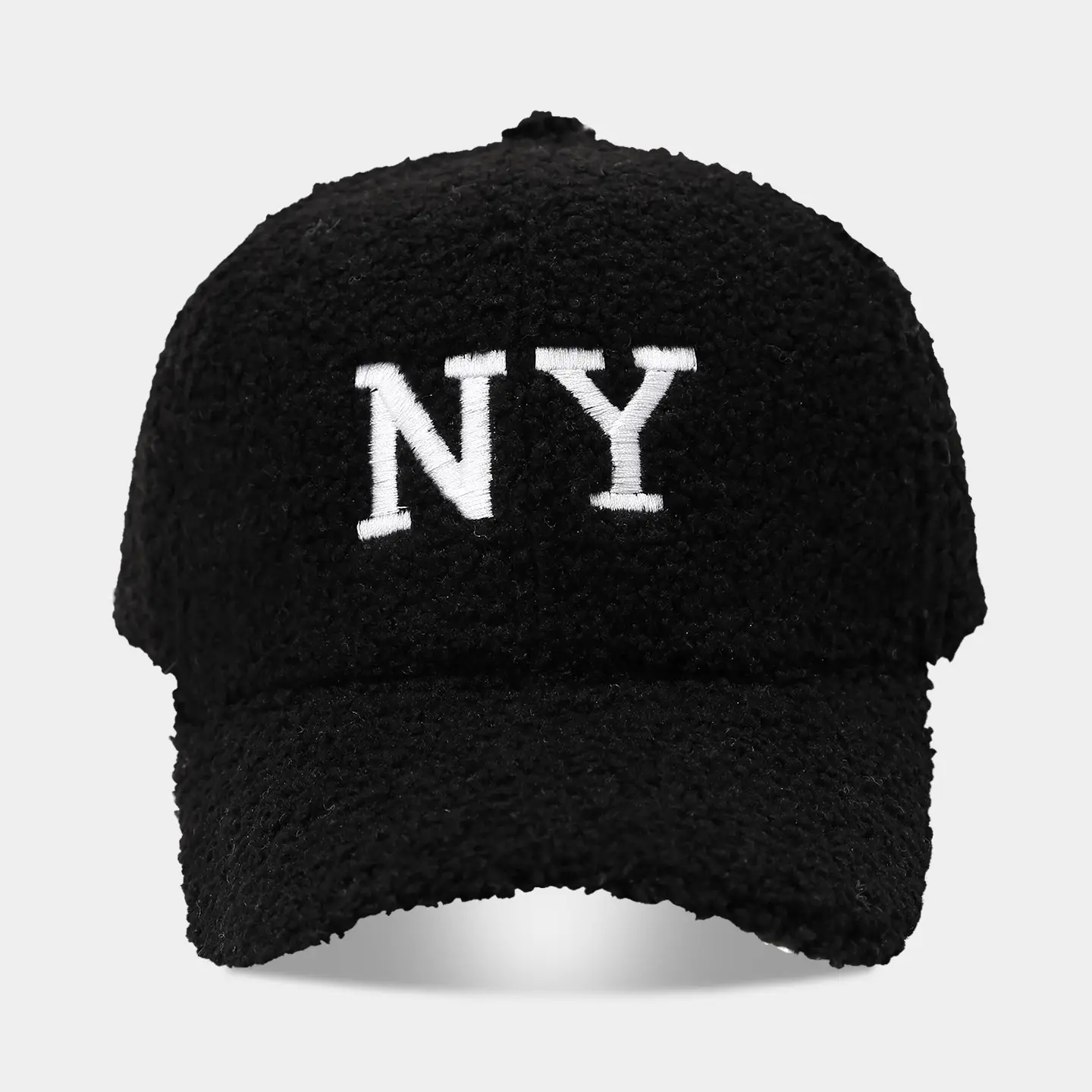 Women's Warm Teddy Fleece Baseball Cap with Embroidery - Image 25