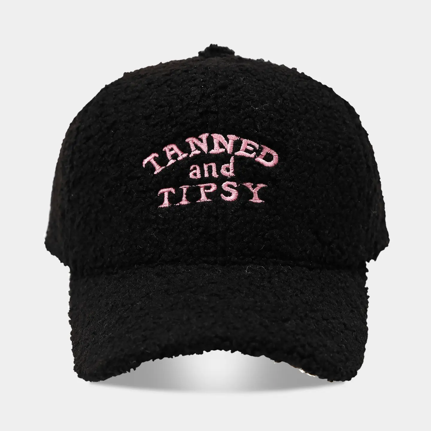 Women's Warm Teddy Fleece Baseball Cap with Embroidery - Image 5