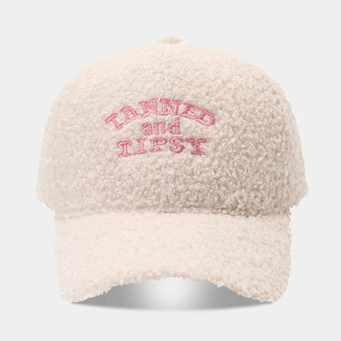 Women's Warm Teddy Fleece Baseball Cap with Embroidery - Image 7