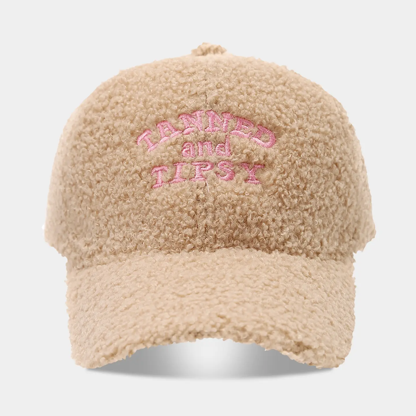 Women's Warm Teddy Fleece Baseball Cap with Embroidery - Image 8