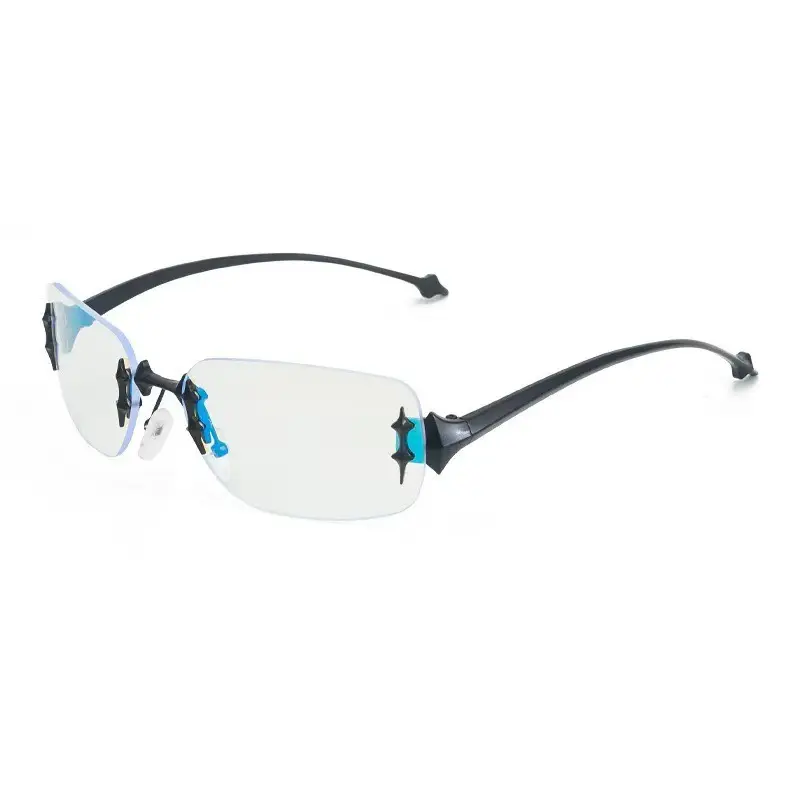Women Rimless Sunglasses Gold Frame Cross Border Trendy - Image 3