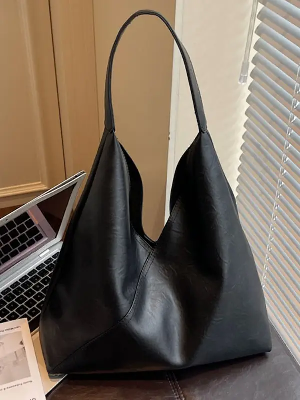 Black Leather Tote Bag for Women 2026 - Image 6