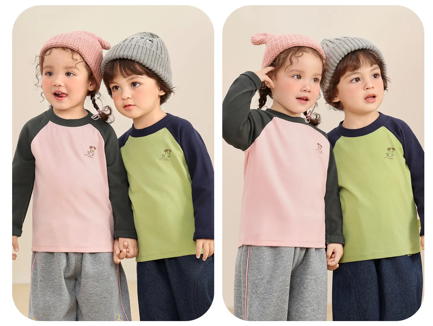 Girls Base Layer Shirt Green Long Sleeve Winter Baby Top — feature 9