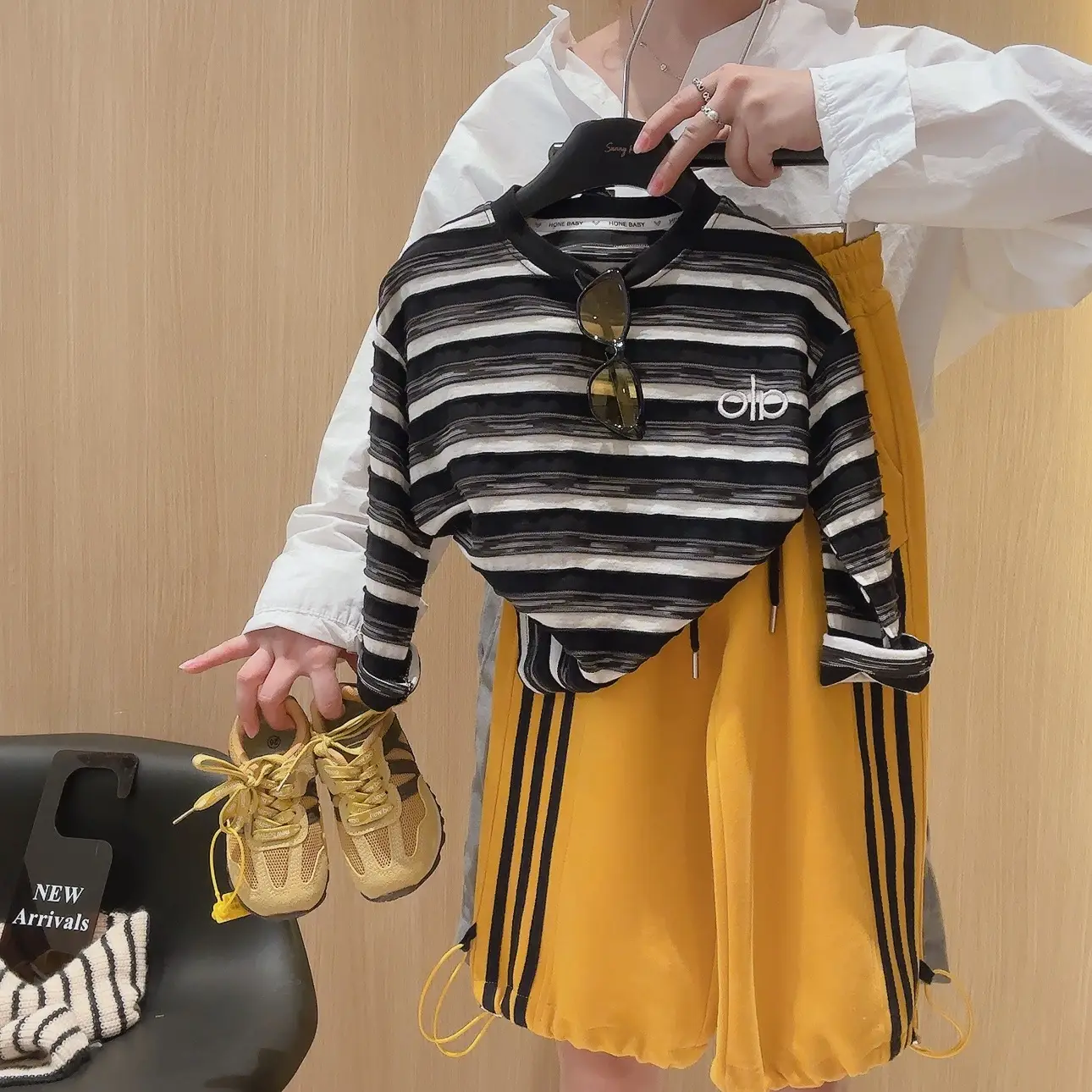 Kids Striped T-Shirt Autumn Winter New Korean Style Loose Boys Long Sleeve Bottoming Shirt Tops Kids — feature 5
