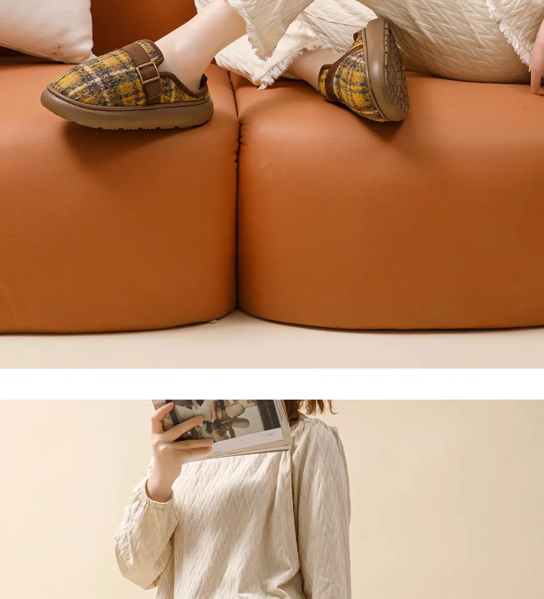 2026 New Cotton Slippers for Women, Autumn and Winter, Fleece-Lined, Warm, Indoor, Non-Slip, Anti-Odor, Couple's Cotton Slippers, Men's Winter — feature 12