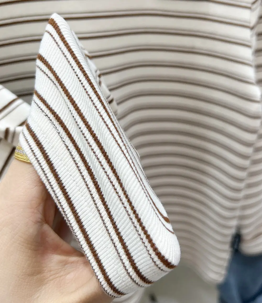 Kids Striped Turtleneck Set with Long Sleeve Jeans — feature 9