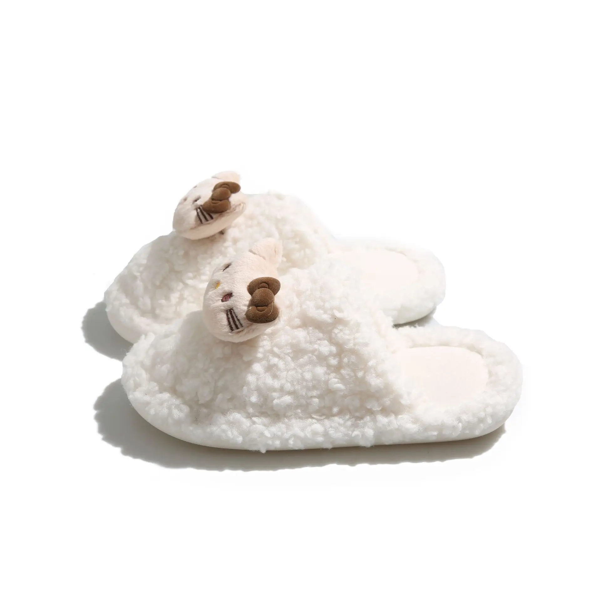 Hello Kitty Furry Slippers Women Warm Autumn Winter - Image 8