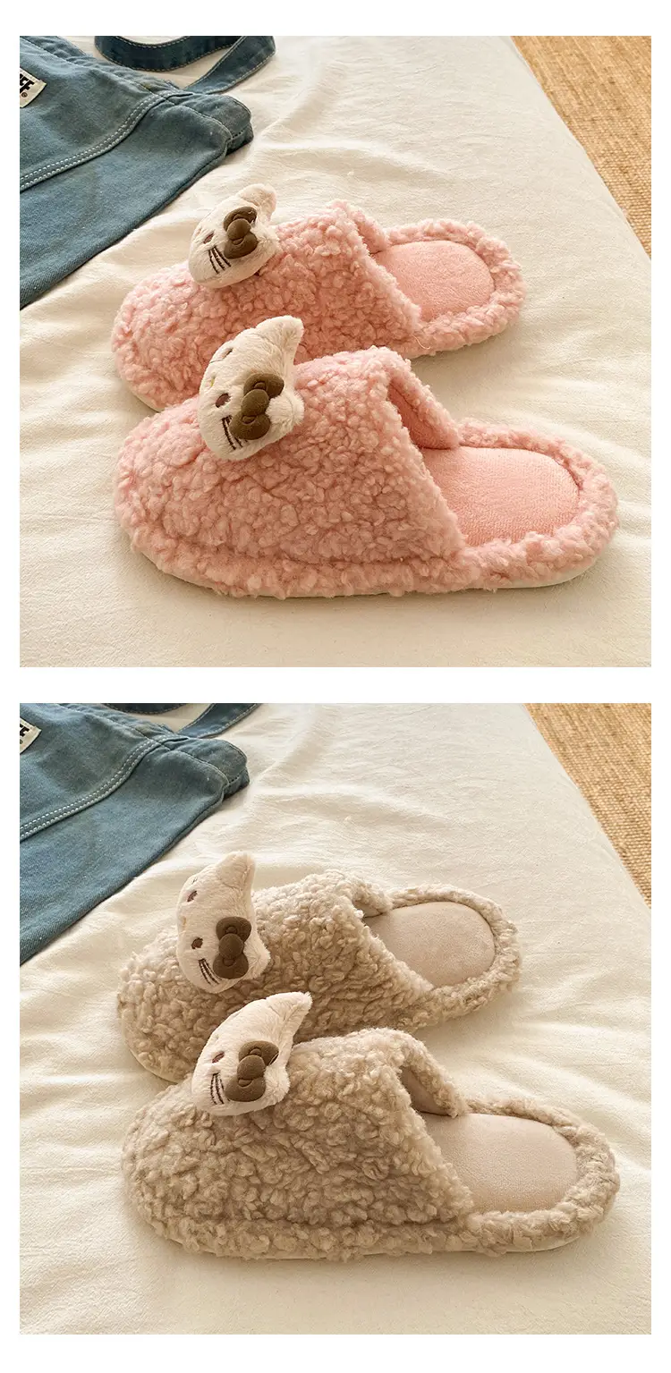 Hello Kitty Furry Slippers Women Warm Autumn Winter — feature 18