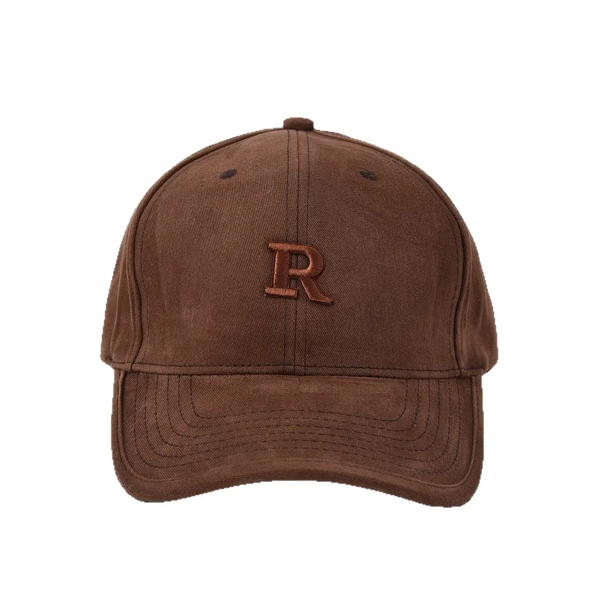 Women Blue Embroidered Baseball Cap Wide Brim