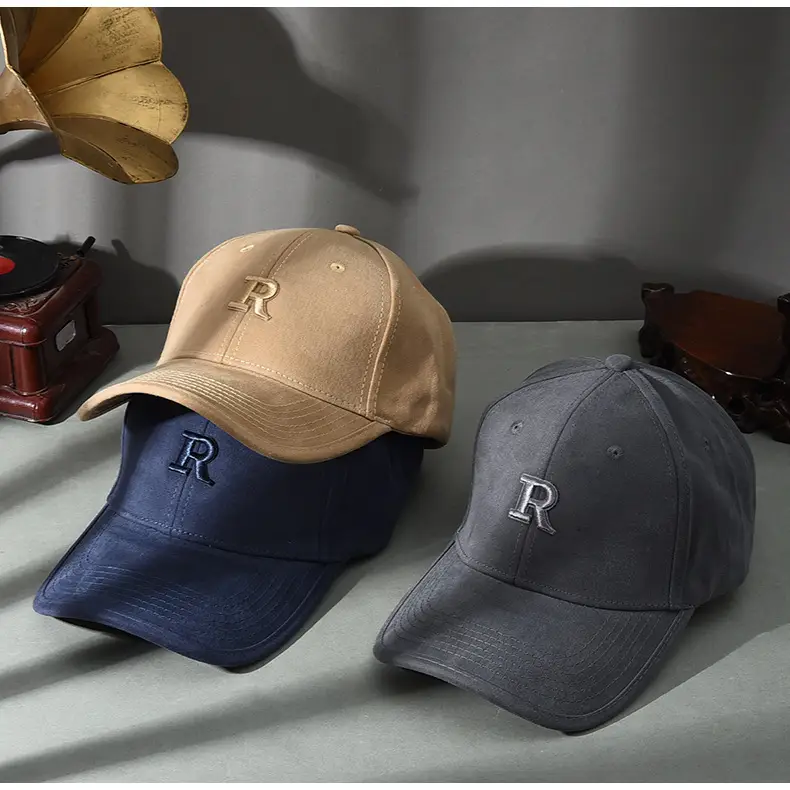 Women Blue Embroidered Baseball Cap Wide Brim — feature 12