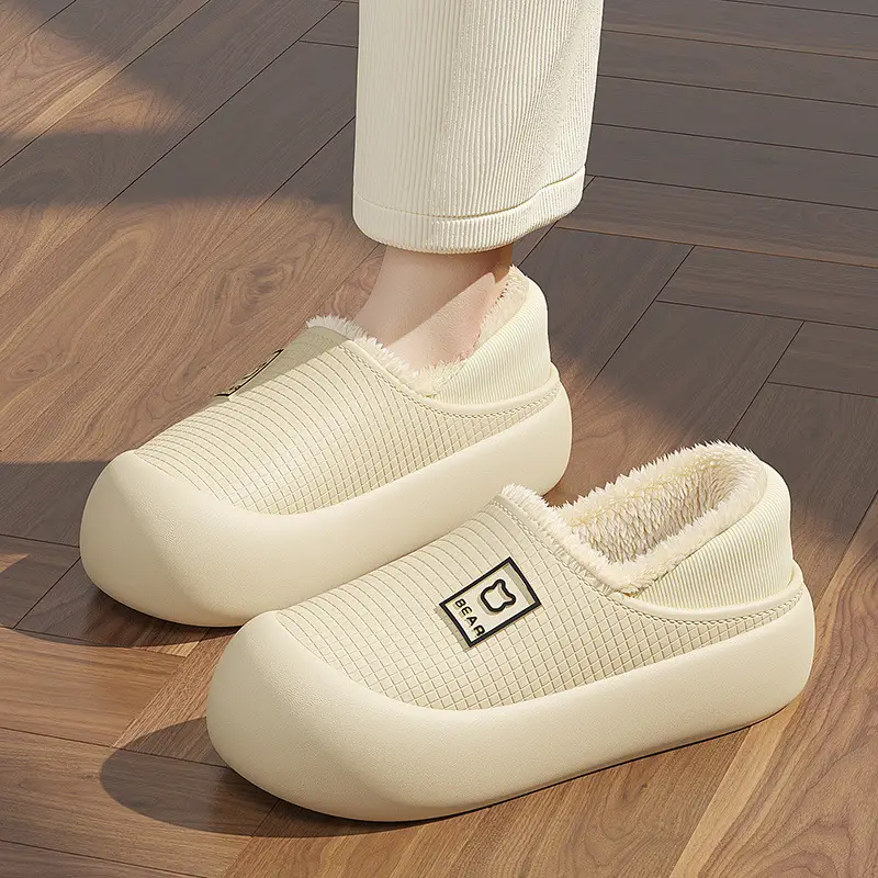 Maternity Waterproof Cotton Slippers Women Autumn Winter 2025 - Image 9