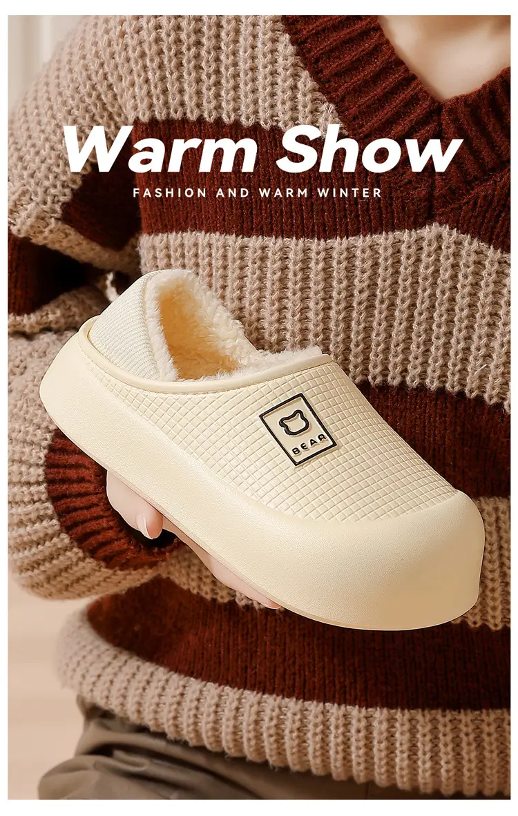 Maternity Waterproof Cotton Slippers Women Autumn Winter 2025 — feature 8