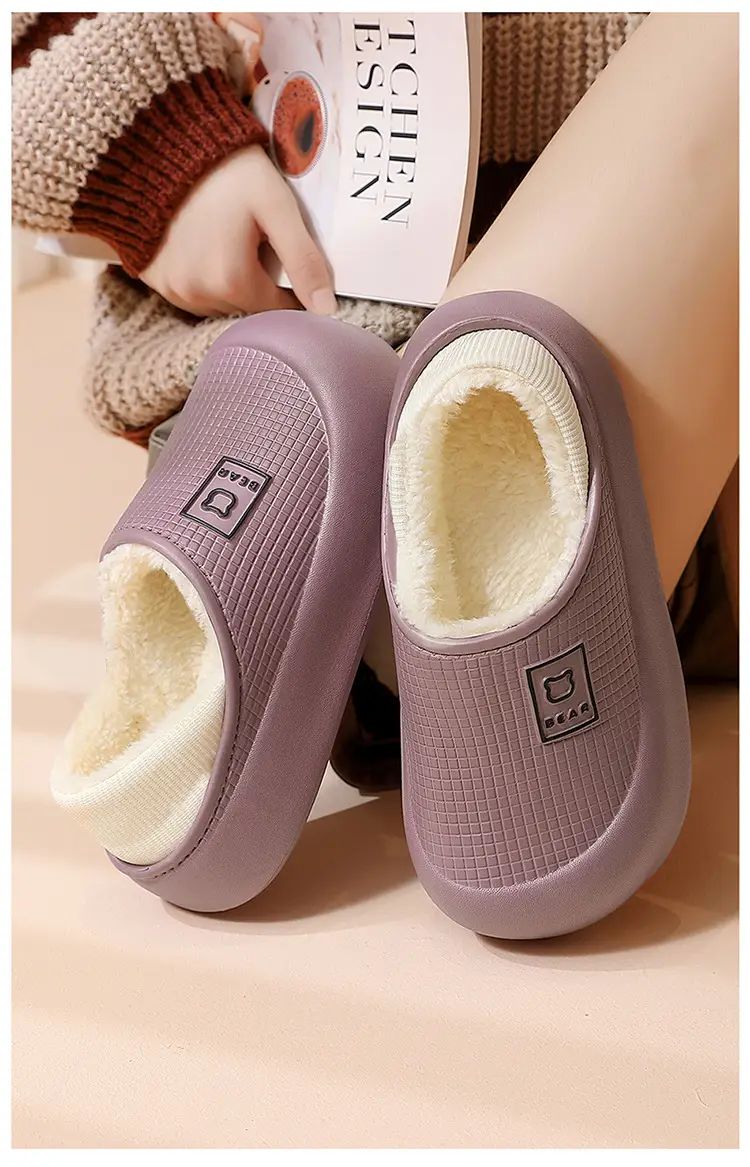 Maternity Waterproof Cotton Slippers Women Autumn Winter 2025 — feature 9