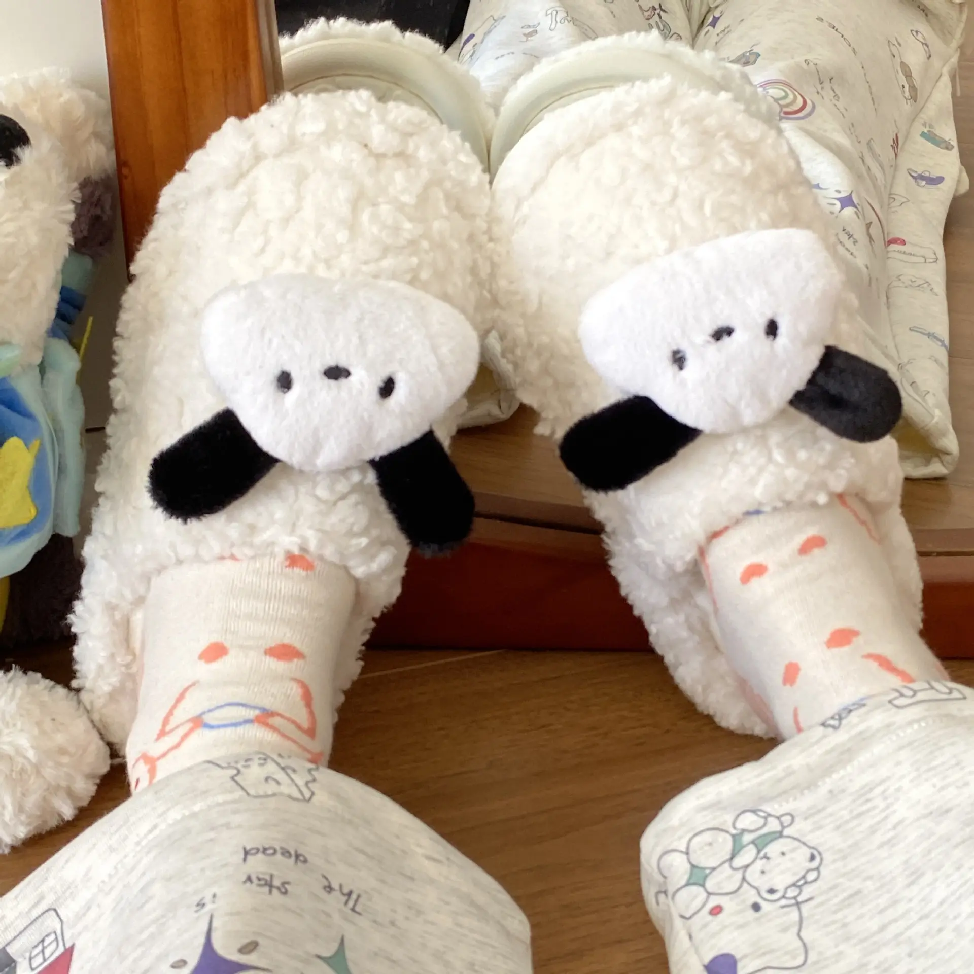 2025 Cute Pacha Dog New Cotton Slippers Warm Baotou Home - Image 5