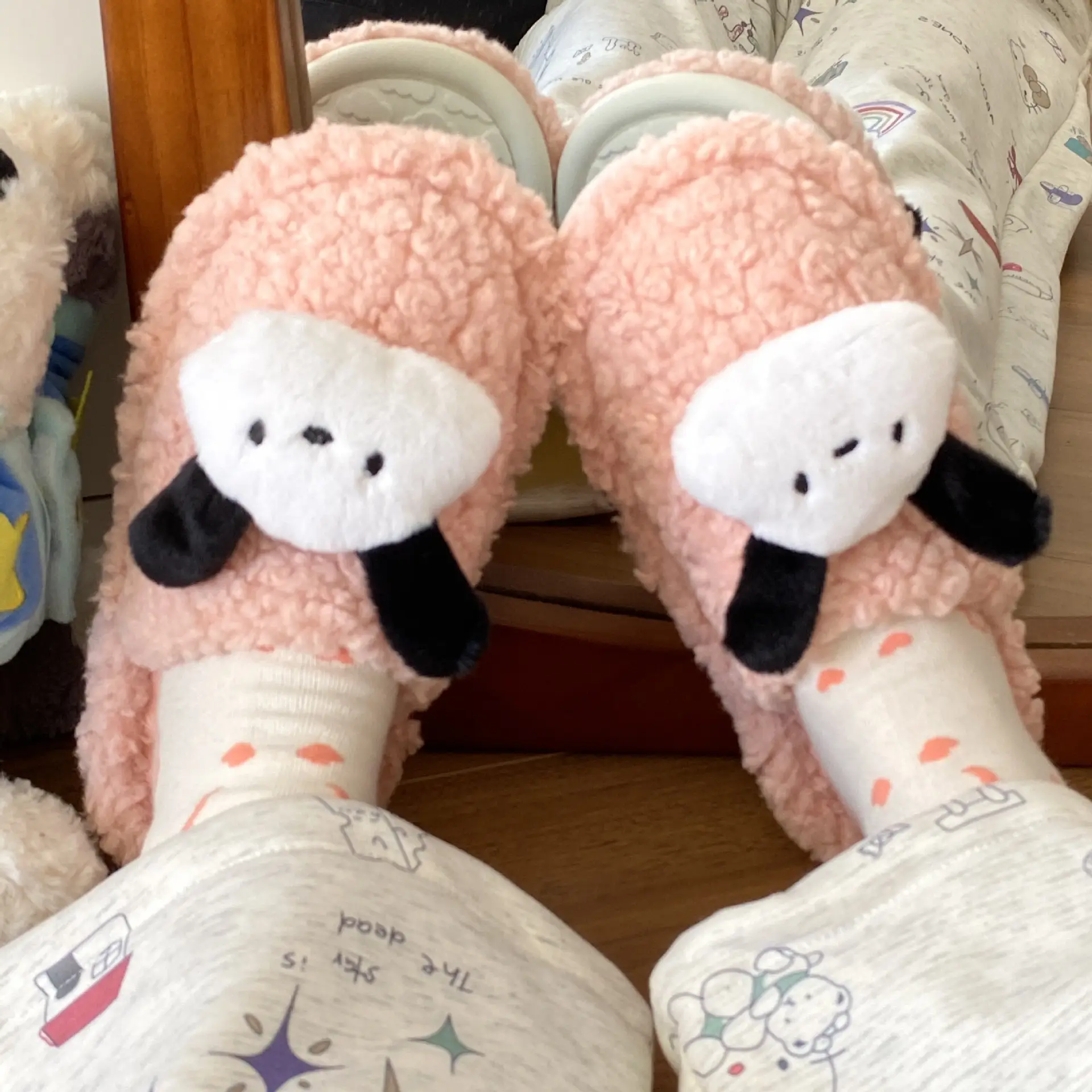 2025 Cute Pacha Dog New Cotton Slippers Warm Baotou Home - Image 7