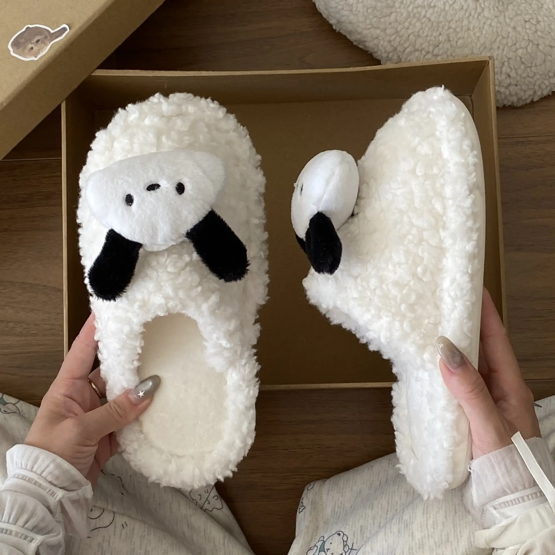 2025 Cute Pacha Dog New Cotton Slippers Warm Baotou Home — feature 11