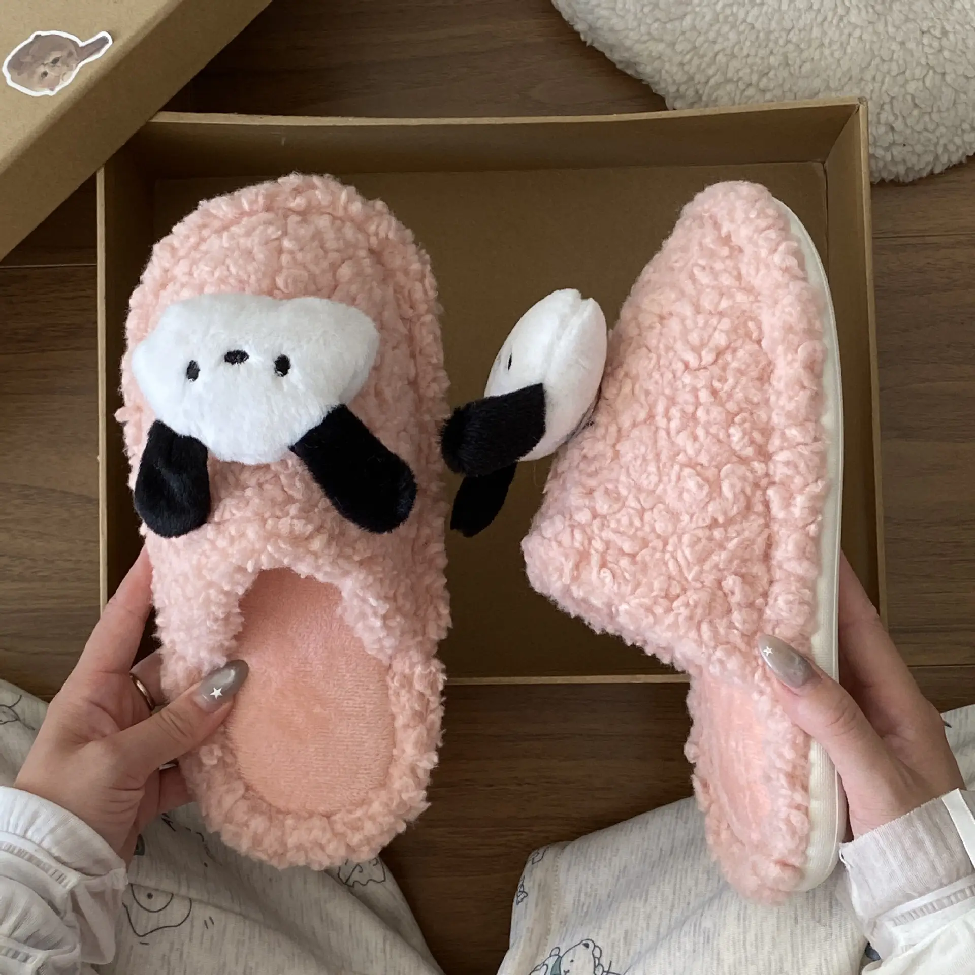 2025 Cute Pacha Dog New Cotton Slippers Warm Baotou Home — feature 12