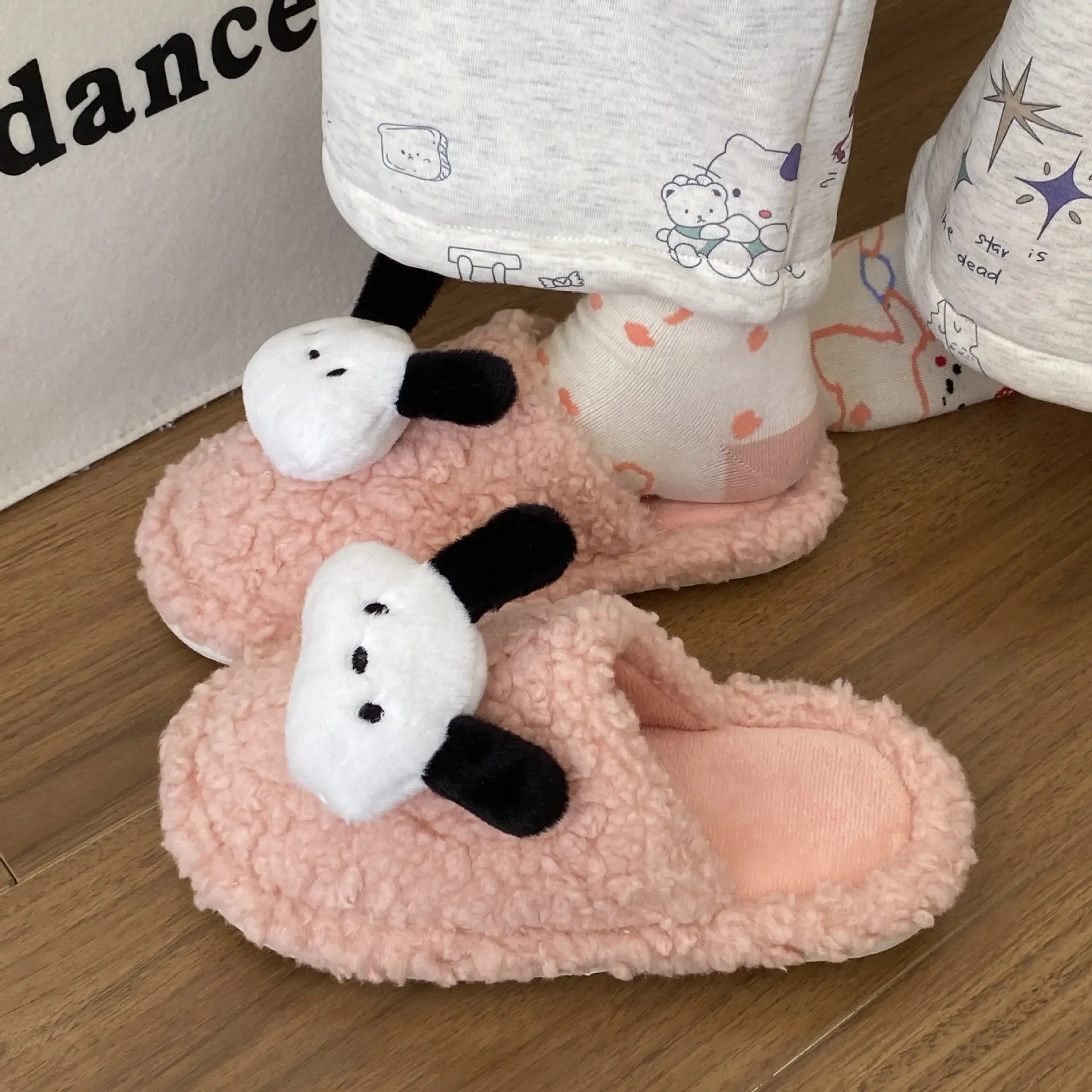 2025 Cute Pacha Dog New Cotton Slippers Warm Baotou Home — feature 17