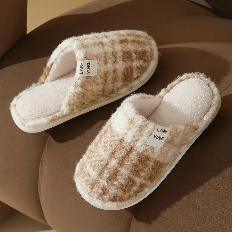 Fleece Lined Warm Slippers for Women Men Winter - Image 12