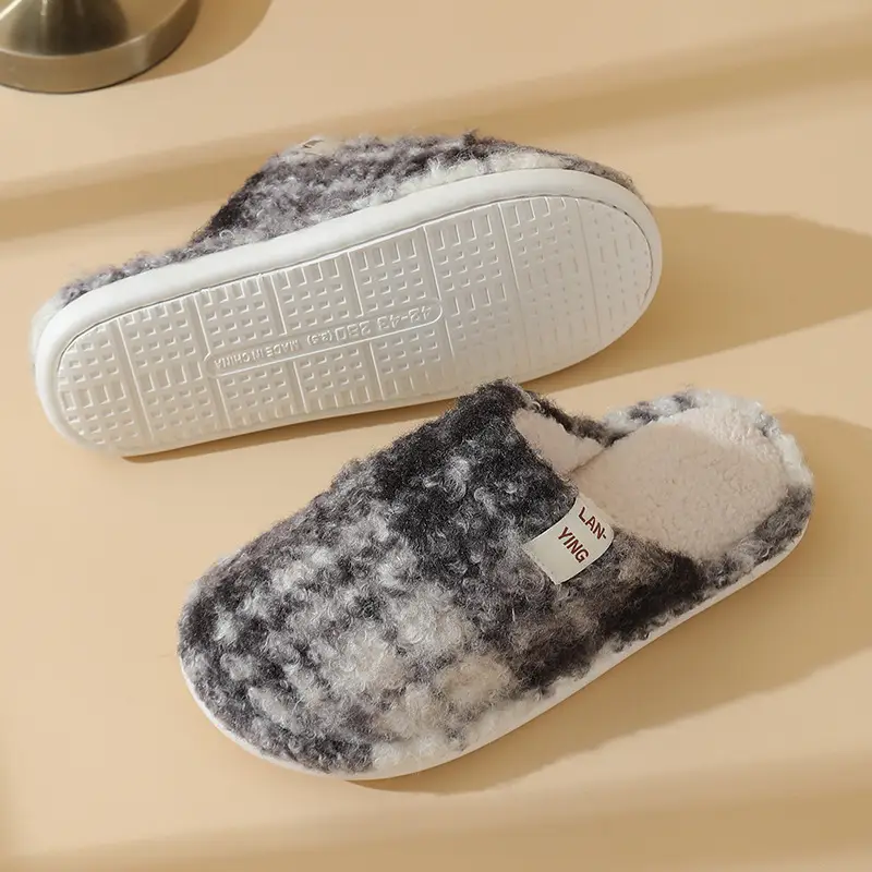 Fleece Lined Warm Slippers for Women Men Winter - Image 13