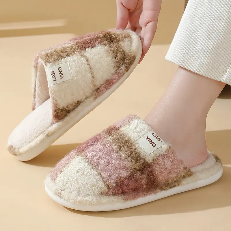 Fleece Lined Warm Slippers for Women Men Winter - Image 15