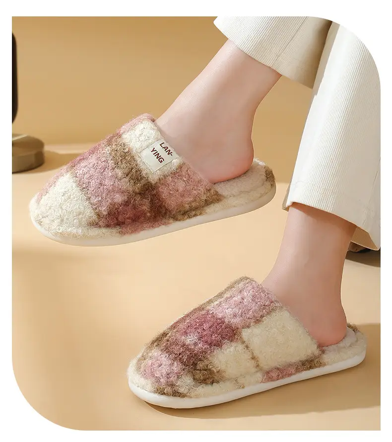 Fleece Lined Warm Slippers for Women Men Winter — feature 14