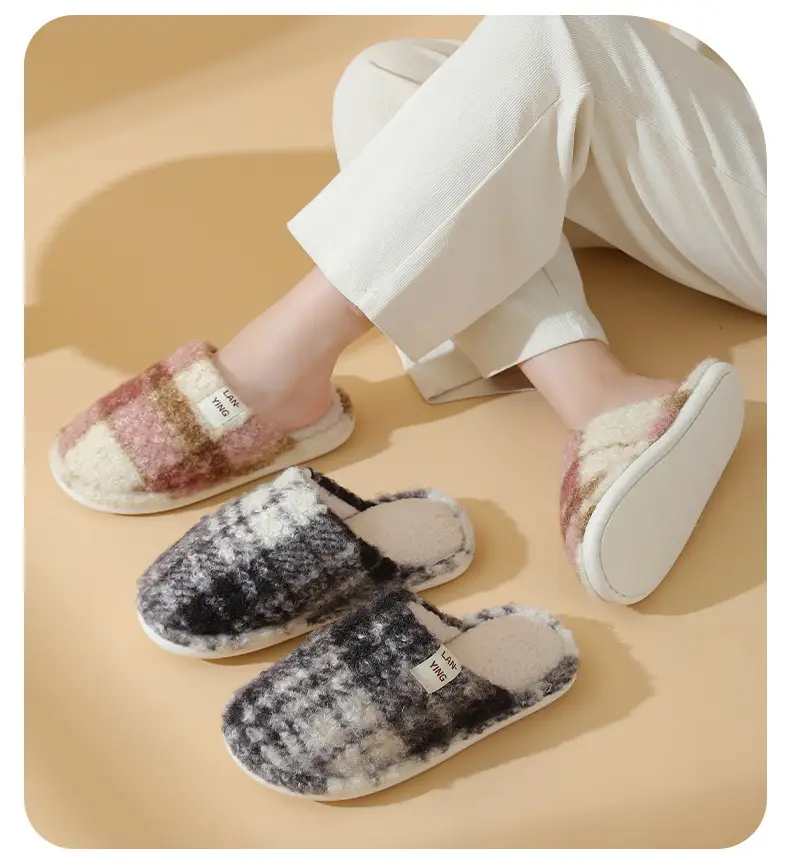 Fleece Lined Warm Slippers for Women Men Winter — feature 15
