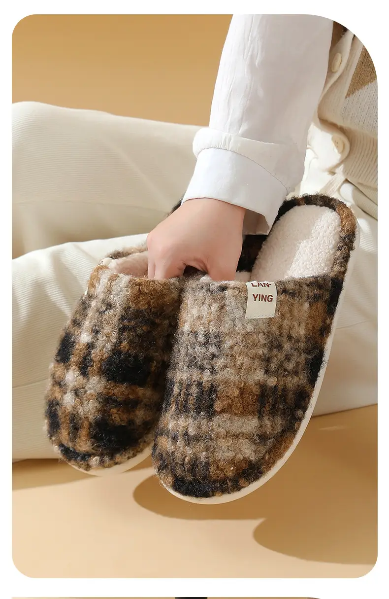 Fleece Lined Warm Slippers for Women Men Winter — feature 16