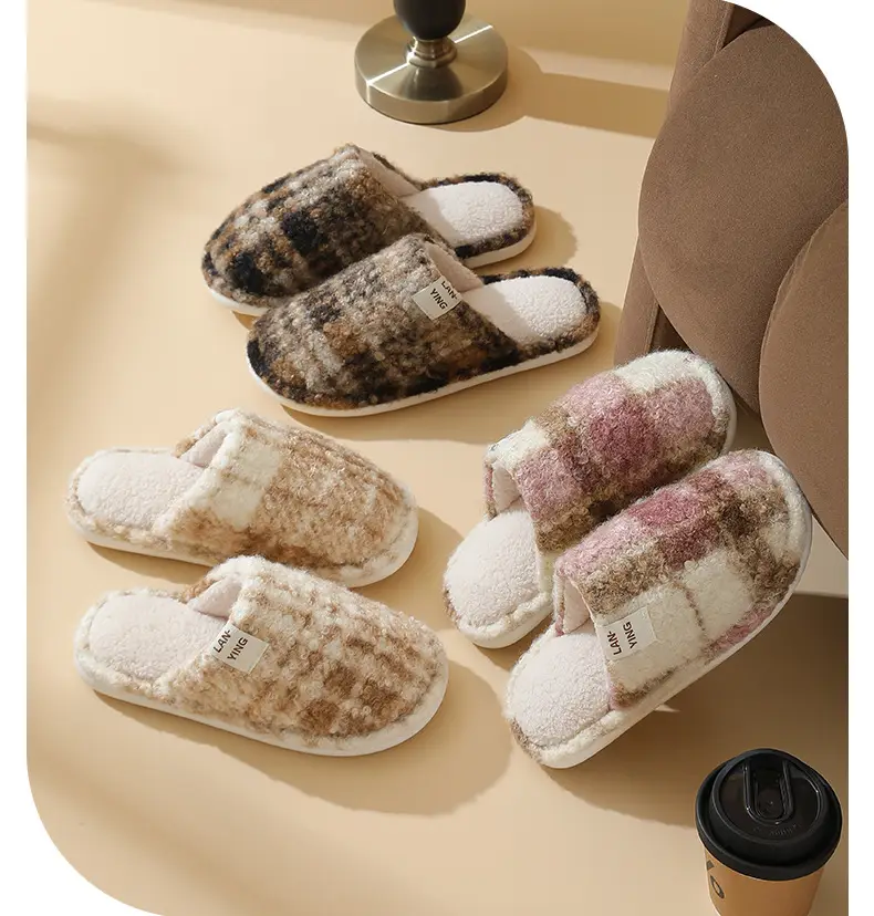 Fleece Lined Warm Slippers for Women Men Winter — feature 17