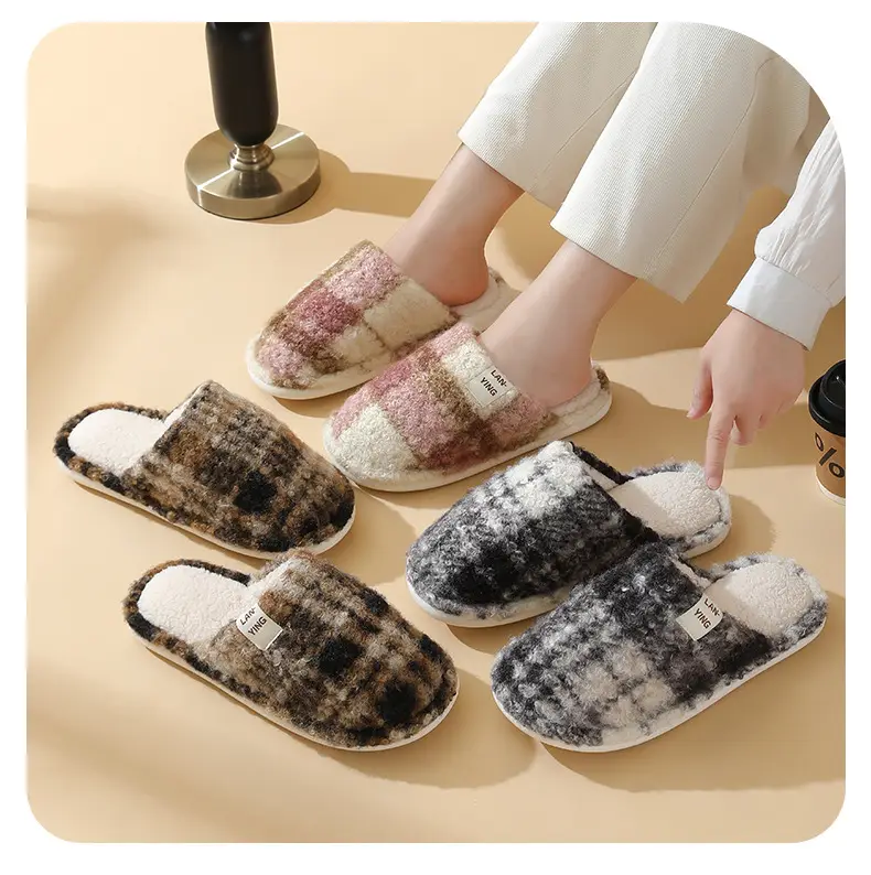 Fleece Lined Warm Slippers for Women Men Winter — feature 19