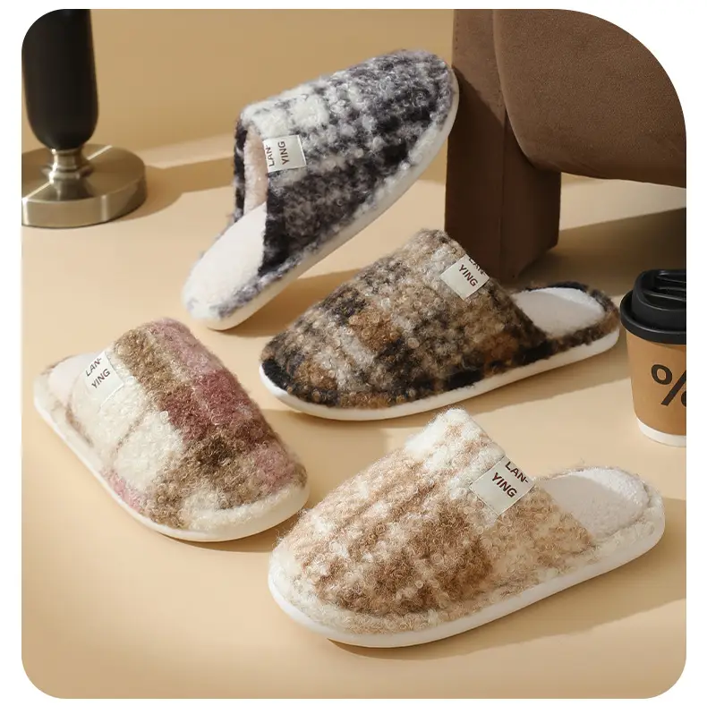 Fleece Lined Warm Slippers for Women Men Winter — feature 20