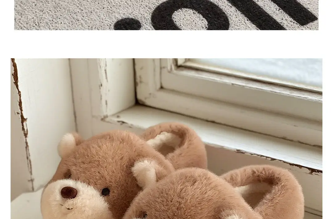 Zoo Series Large Size Women's Cotton Shoes Couple's Warm Plush Cute Comfortable Home Shoes Men's Winter Closed-Back Cotton Shoes — feature 26