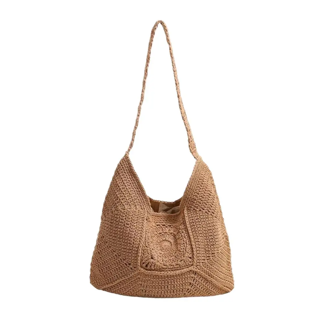 Women's Woven Straw Shoulder Bag Summer 2025