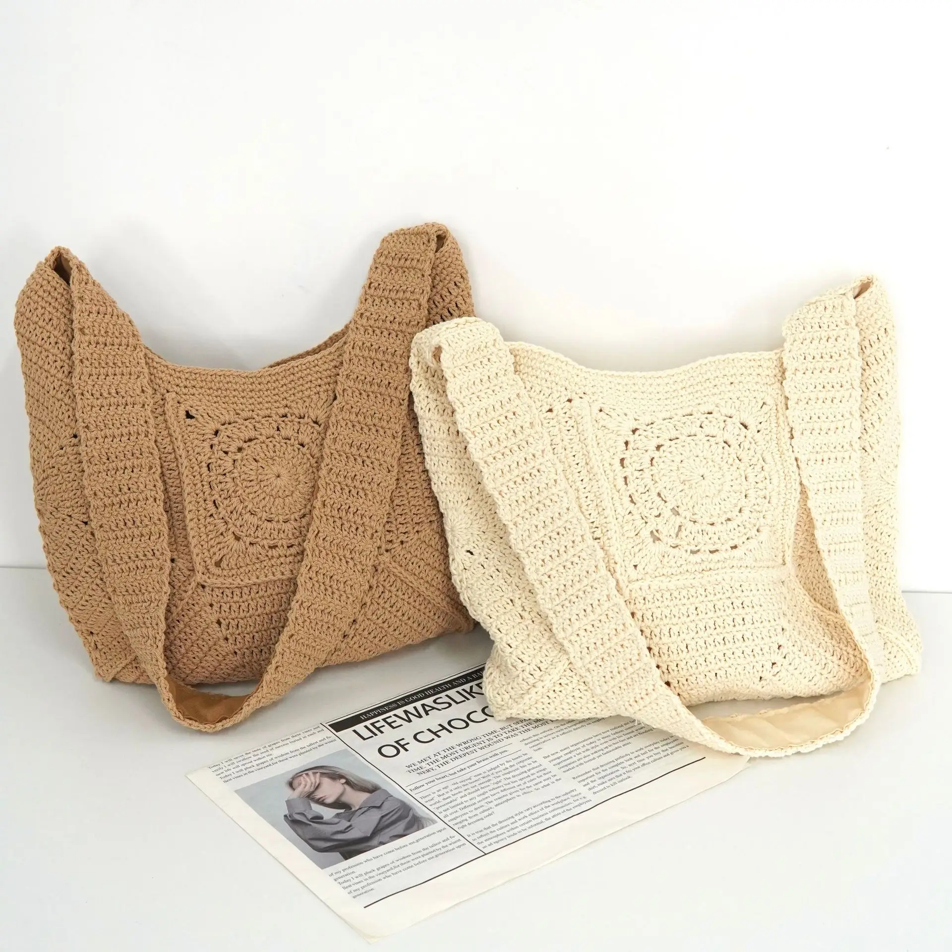 Women's Woven Straw Shoulder Bag Summer 2025 — feature 6