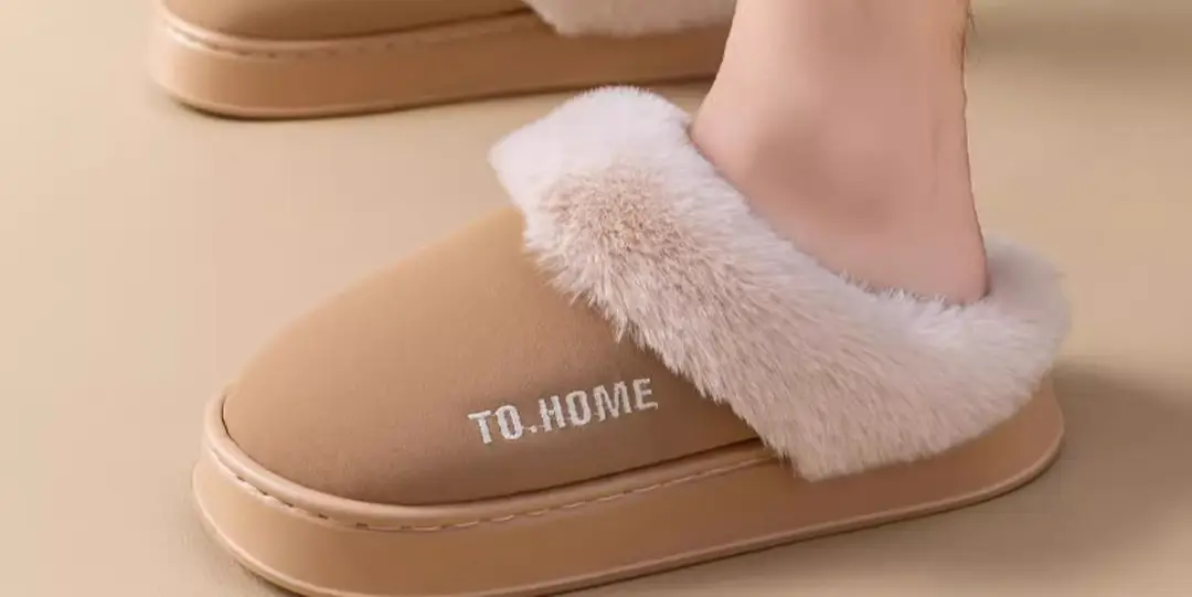 Birkenstock Slippers for Women Autumn and Winter 2025 New Home Indoor Non-Slip Thick-Soled Warm Toe-Toe Raw Edge Cotton Slippers for Men — feature 19