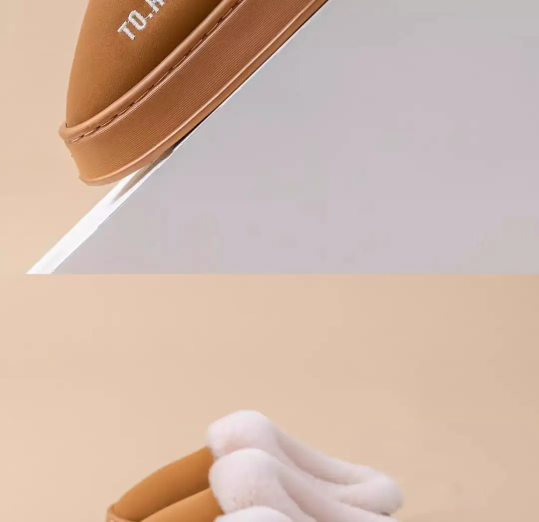 Birkenstock Slippers for Women Autumn and Winter 2025 New Home Indoor Non-Slip Thick-Soled Warm Toe-Toe Raw Edge Cotton Slippers for Men — feature 21