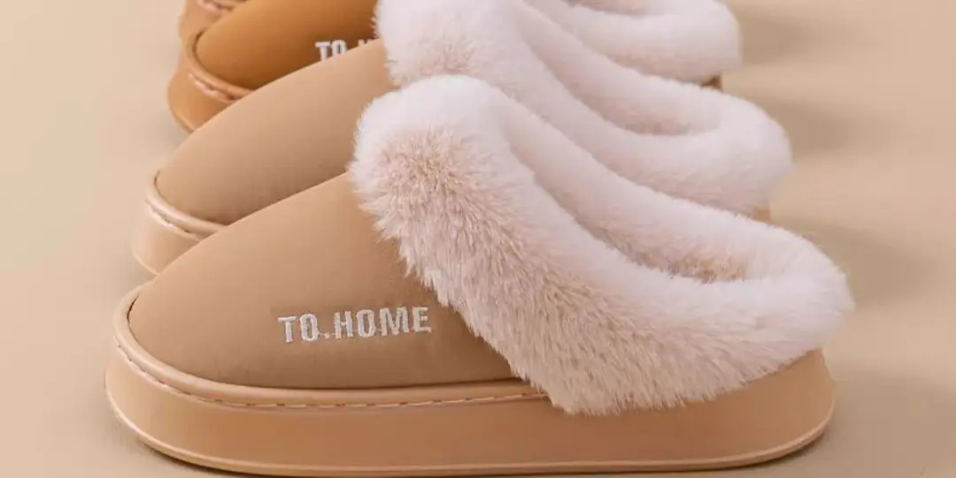 Birkenstock Slippers for Women Autumn and Winter 2025 New Home Indoor Non-Slip Thick-Soled Warm Toe-Toe Raw Edge Cotton Slippers for Men — feature 22