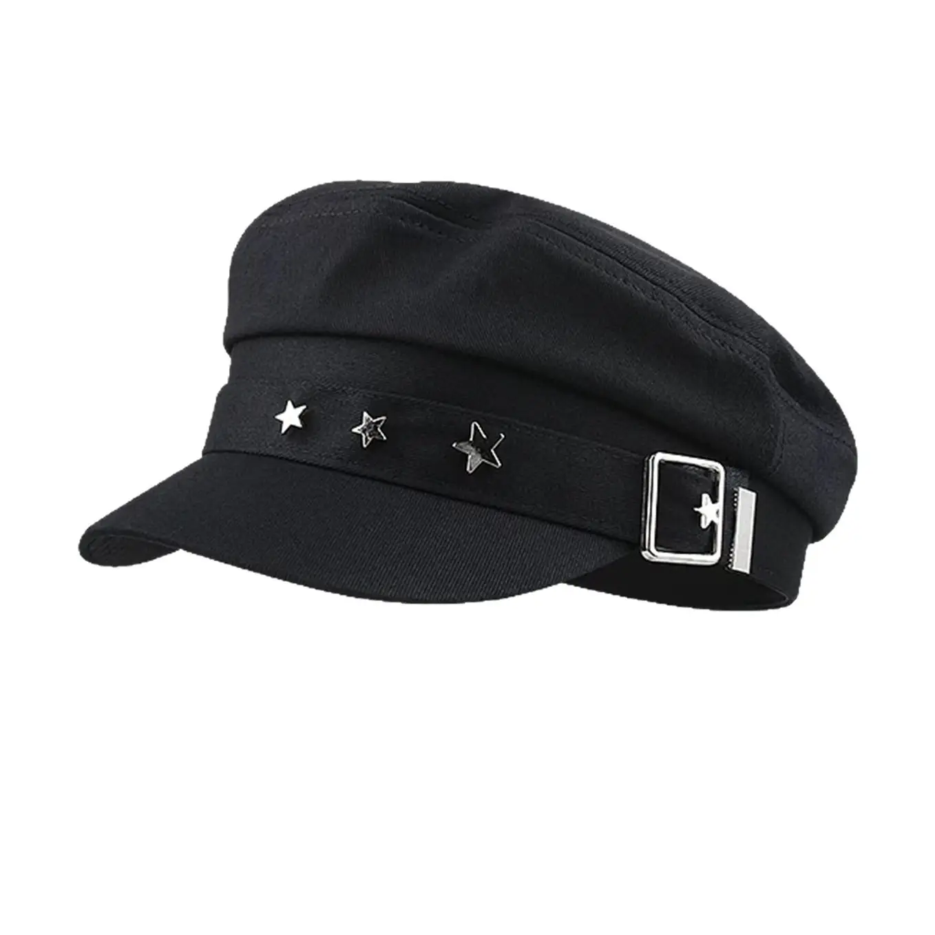 Women's Star Navy Beret Face Hat 2025 Y2K - Image 2