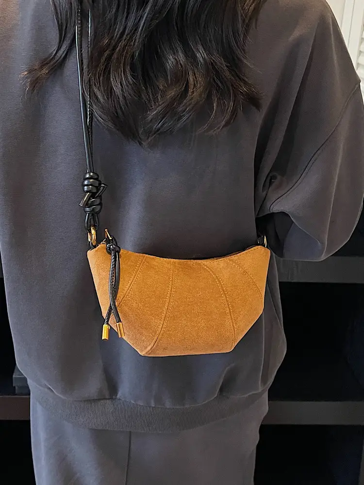 Frosted Women Shoulder Crossbody Bag Brown 2025 - Image 7