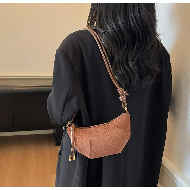 Frosted Women Shoulder Crossbody Bag Brown 2025 — feature 10