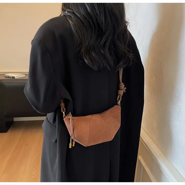 Frosted Women Shoulder Crossbody Bag Brown 2025 — feature 11