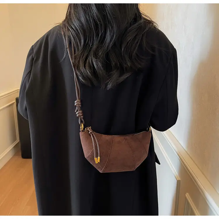 Frosted Women Shoulder Crossbody Bag Brown 2025 — feature 13