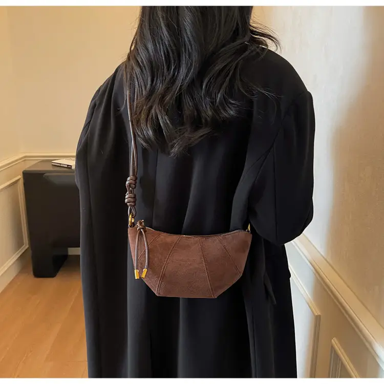 Frosted Women Shoulder Crossbody Bag Brown 2025 — feature 14