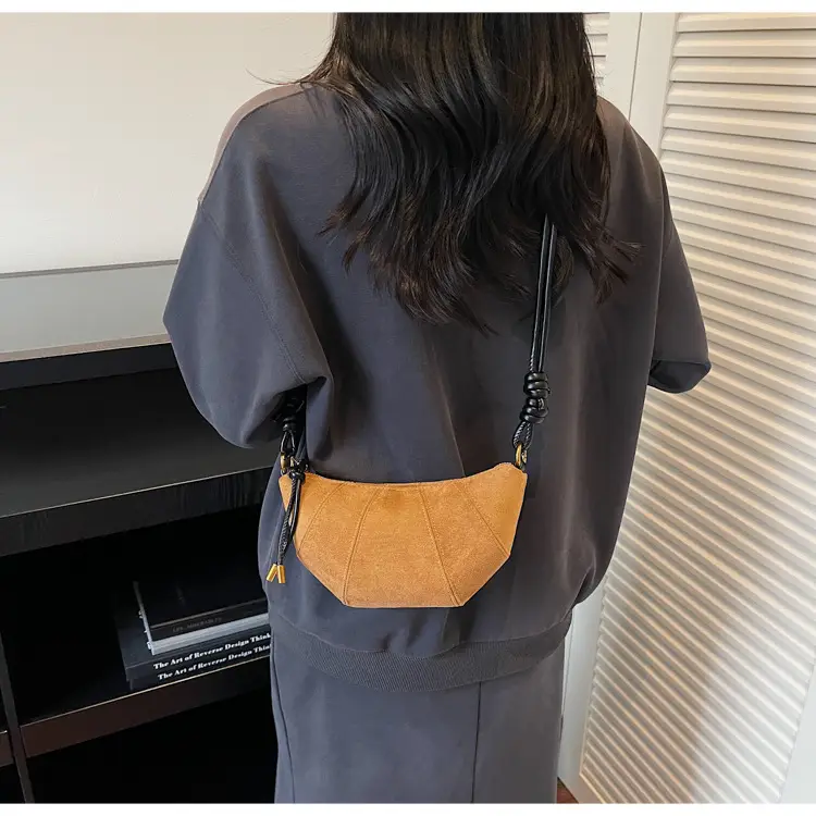 Frosted Women Shoulder Crossbody Bag Brown 2025 — feature 16