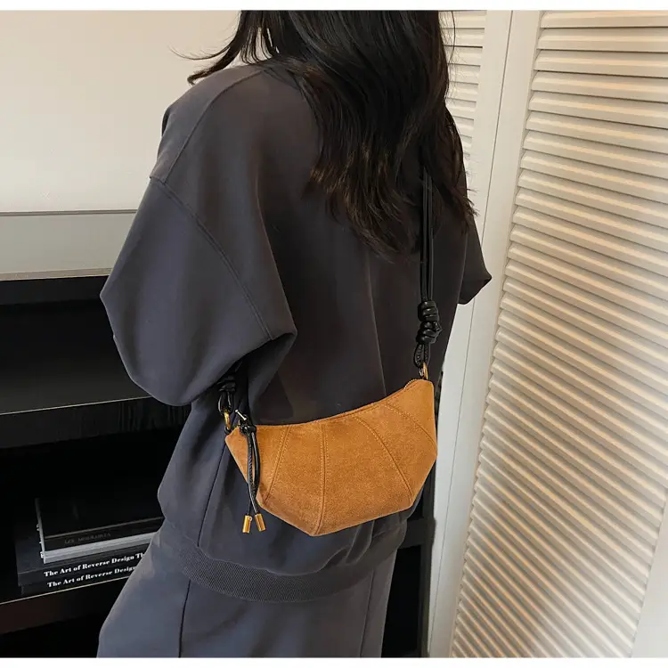 Frosted Women Shoulder Crossbody Bag Brown 2025 — feature 17