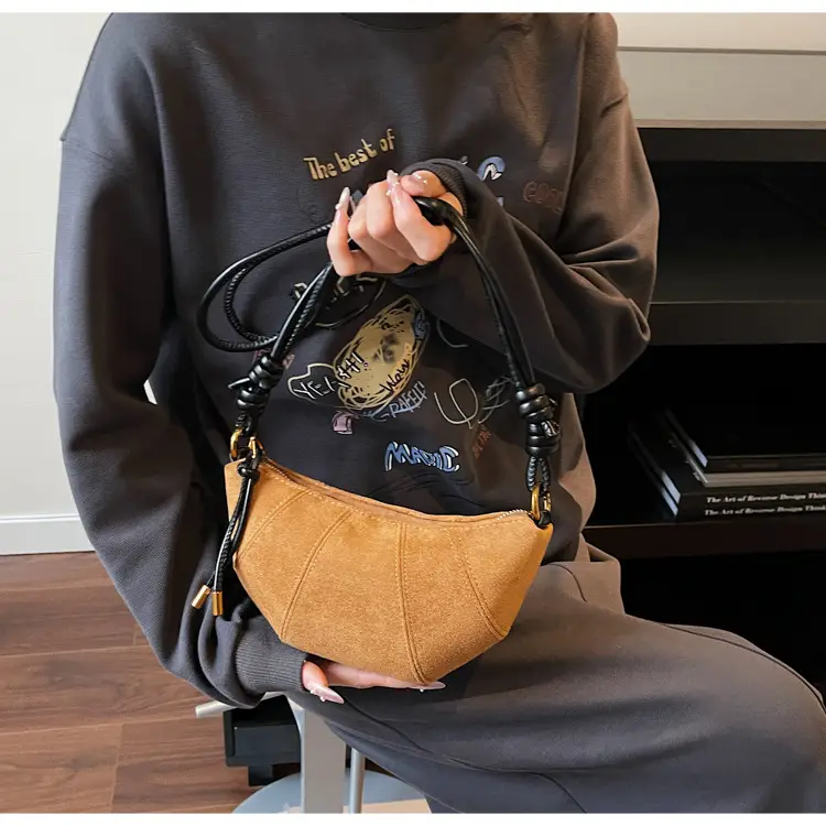 Frosted Women Shoulder Crossbody Bag Brown 2025 — feature 18