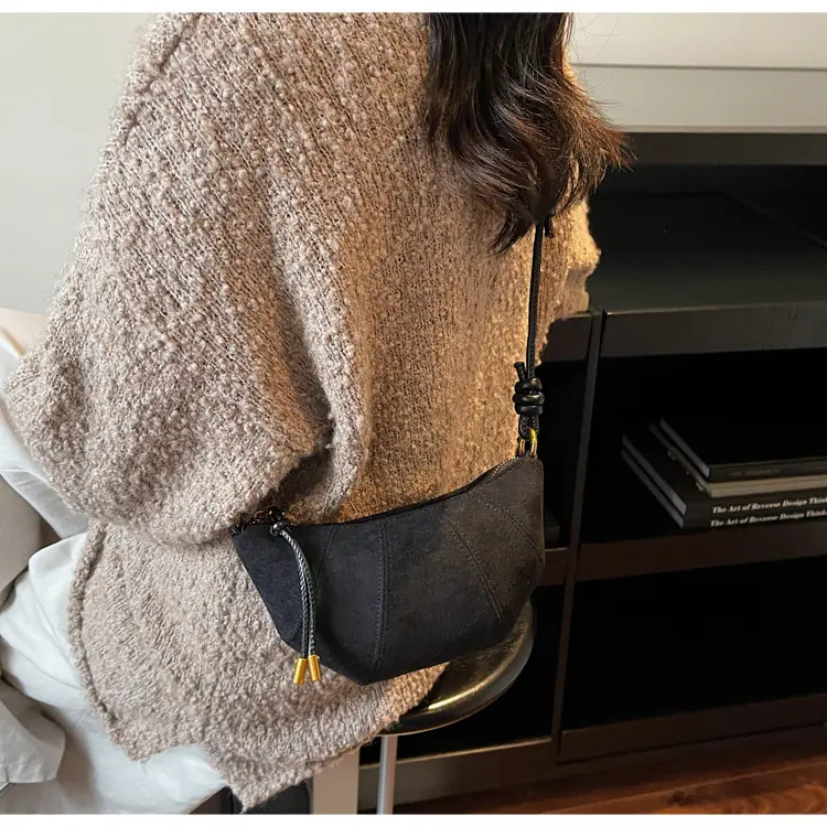 Frosted Women Shoulder Crossbody Bag Brown 2025 — feature 19