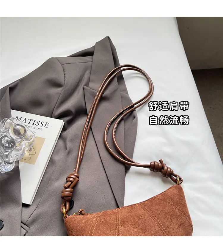 Frosted Women Shoulder Crossbody Bag Brown 2025 — feature 3
