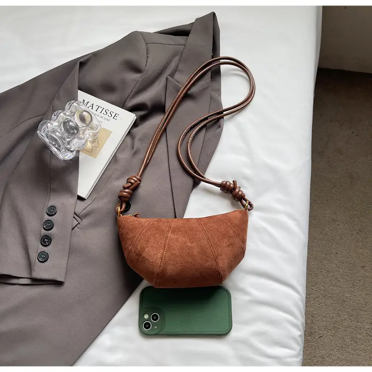 Frosted Women Shoulder Crossbody Bag Brown 2025 — feature 9