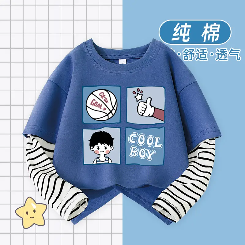 Boys Pure Cotton Long Sleeve T-Shirt Cool Boy Design - Image 4